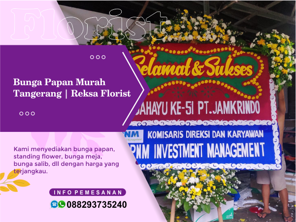 reksa florist tangerang - bunga papan murah