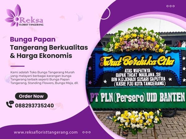 bunga papan tangerang