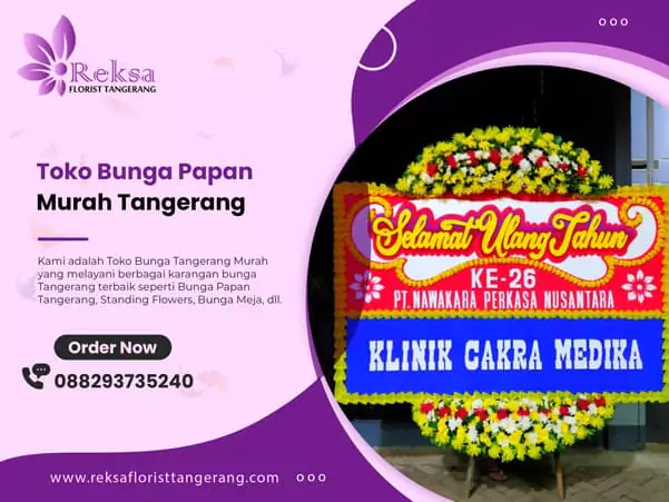 toko bunga papan murah tangerang