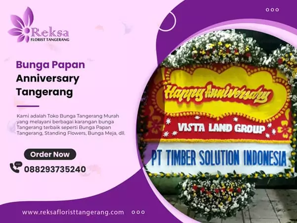 Bunga papan anniversary Tangerang