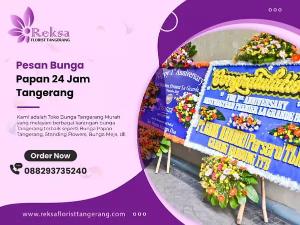 pesan bunga papan 24 jam Tangerang